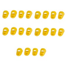 탑피아 간편한 기타 연주 실리콘 골무 약지 옐로우, 20개