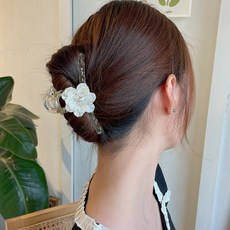 플라워 헤어집게핀