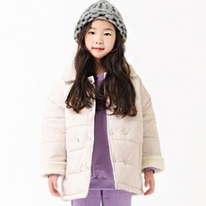 Kids Recipe 女童雙排扣鋪棉外套