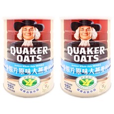 QUAKER 桂格 原片原味大燕麥片, 800g, 2罐