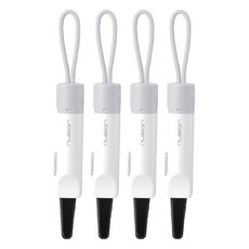 누사인 자석부착 안전커터 고리형 택배칼 NS066, 화이트, 4개