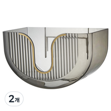 몬드스팟 욕실 무타공 화장실 휴지 선반 YN015, 블랙, 2개