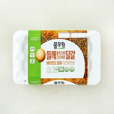 풀무원 무항생제 인증 1+등급 들깨를 먹고 자란 건강한 닭이 낳은 달걀 780g, 15구, 1개