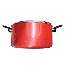 義大利 PIARDI HOME LIVERED 系列 雙耳湯鍋 厚度2.5mm, 28cm, 亮紅色, 1個