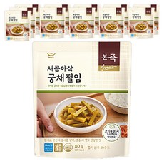 본죽 새콤아삭 궁채절임, 12개, 80g