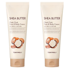 TONY MOLY 乳木果保濕面霜和身體乳, 250ml, 2個