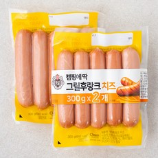 백설 캠핑에 딱 그릴 후랑크 치즈맛, 300g, 2개