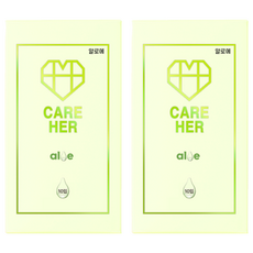 케어허 알로에 리얼타이트 무꼭지 콘돔, 2개, 10개입