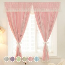 lovinglab 公主魔鬼氈遮光窗簾, 粉紅色