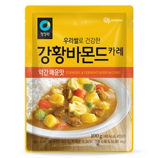청정원 우리쌀 강황바몬드 카레 약간 매운맛, 100g, 1개