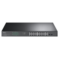 TP-Link 商用 v5 18 埠 Gigabit 簡易智慧型交換器 含16 埠 PoE+, 1個, TL-SG1218MPE