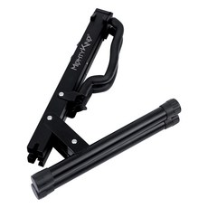 마이티킹 두번접히는 접이식 기타스탠드 블랙 MGS3, 1개