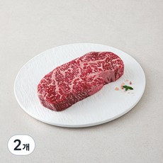 우미학 한우 1등급 채끝 구이용 (냉장), 200g, 2개