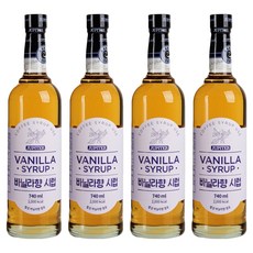 쥬피터 바닐라향 시럽, 4개, 740ml