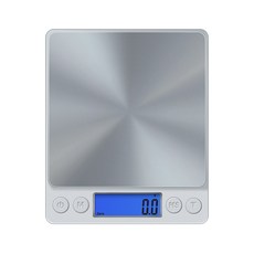 Home Planet 迷你數位精密廚房秤, 銀色, DS03SMST, 1kg