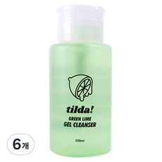 tilda 그린 라임 젤클렌저, 200ml, 6개