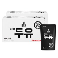 총각네 국산 서리태 무가당 두유, 190ml, 40개