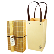 龍源茶品 鑫龍源 竹息禪風馥冽銀霜福壽梨山烏龍茶葉禮盒 附提袋, 茶葉75g 2包, 1盒