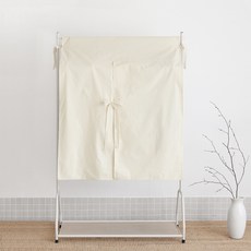 長度可調棉質衣架套, 1入, 1個