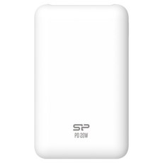 Silicon Power 廣穎電通 20W雙向快充迷你行動電源 10000mAh TypeC 白色, QP58