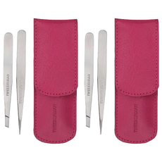 Tweezer Man Petit Tweezers 鑷子套組, 2組, 銀