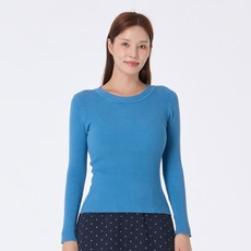 Elsso 女款圓領內搭長袖針織T恤