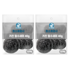 Clean Trouble Shooter 廚房鋼絲絨 40g, 2個, 10入