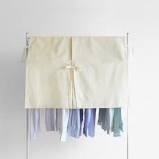 HousePlanOn 棉質衣架防塵套 S 象牙白, 1入, 1個