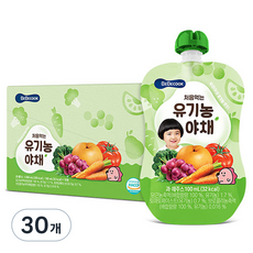 베베쿡 처음먹는 유기농 주스, 과일야채맛, 100ml, 30개