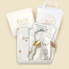 ikii 孩童長袖連身衣用品禮盒 7件組