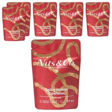 Nuts&Co. 堅果之間 天然輕調味 火辣義式腰果, 6個, 42g