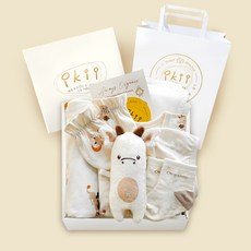 ikii 孩童短袖連身衣用品禮盒 7件組