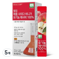 웰업 애플사이다 비니거 유기농 애사비 다이어트식품, 210g, 5개
