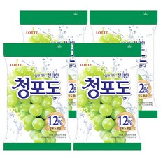 LOTTE 樂天 水果糖 青葡萄口味, 323g, 4包