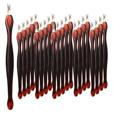 七星指甲角質去除滾輪大號 6p, 棕色, 4入