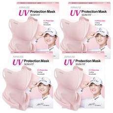 에어뮤즈 자외선 차단 마스크 슬림핏 S, 인디핑크, 4개, 1개입