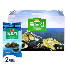 독도김 킹왕짱 도시락김 4g x 20p 선물세트, 2세트, 80g