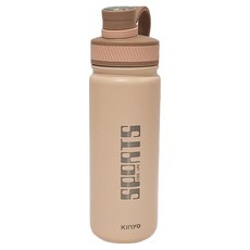 Kinyo 不鏽鋼吸管運動瓶 77 x 77 x 255mm 377g, 粉色, 1個, 680ml