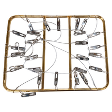 EDISH26 夾鋁合金防風晾衣架 尺寸:41x27x36cm, 顏色隨機, 1組