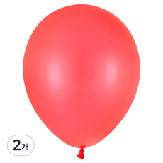 PartyPang 圓形珍珠氣球 13cm 100入, 2個, 紅色