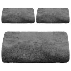 World Clean Bobo 超細纖維毛巾, 灰色, 1入, 3個