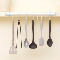 MONOFLAT ctrl+v 免鑽孔廚具掛架 2.0, 白色, 1個