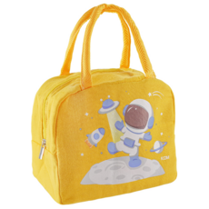 KOM 保溫餐袋, 太空人 黃色, 1個