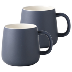 消光馬克杯, 霧面藍, 2個