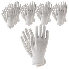 디펜즈만 실리콘 반코팅 목장갑 양손착용 세트, 화이트, 10세트