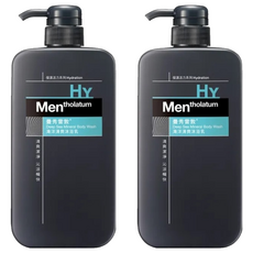 MENTHOLATUM 曼秀雷敦 男士海洋清爽沐浴乳 650ml 有效控油 清潔身體, 2件