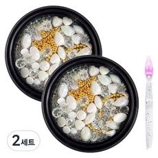 Nail Room 寶石水鑽美甲飾品 2入組, 002, 2個