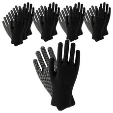 디펜즈만 실리콘 반코팅 목장갑 양손착용 세트, 블랙, 10개