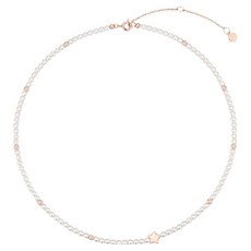 제이에스티나 여성용 스텔라 진주 비드 목걸이 + 쇼핑백