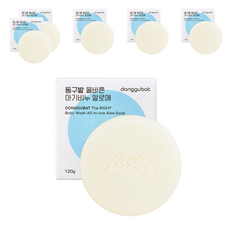 donggubat 正確的嬰兒肥皂，蘆薈, 100g, 6個